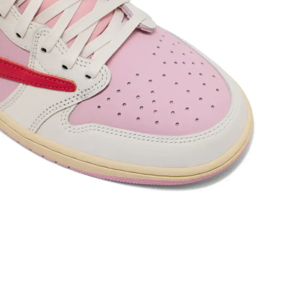Travis Scott x Air Jordan 1 Low OG SP Sail Tropical Pink - Droper