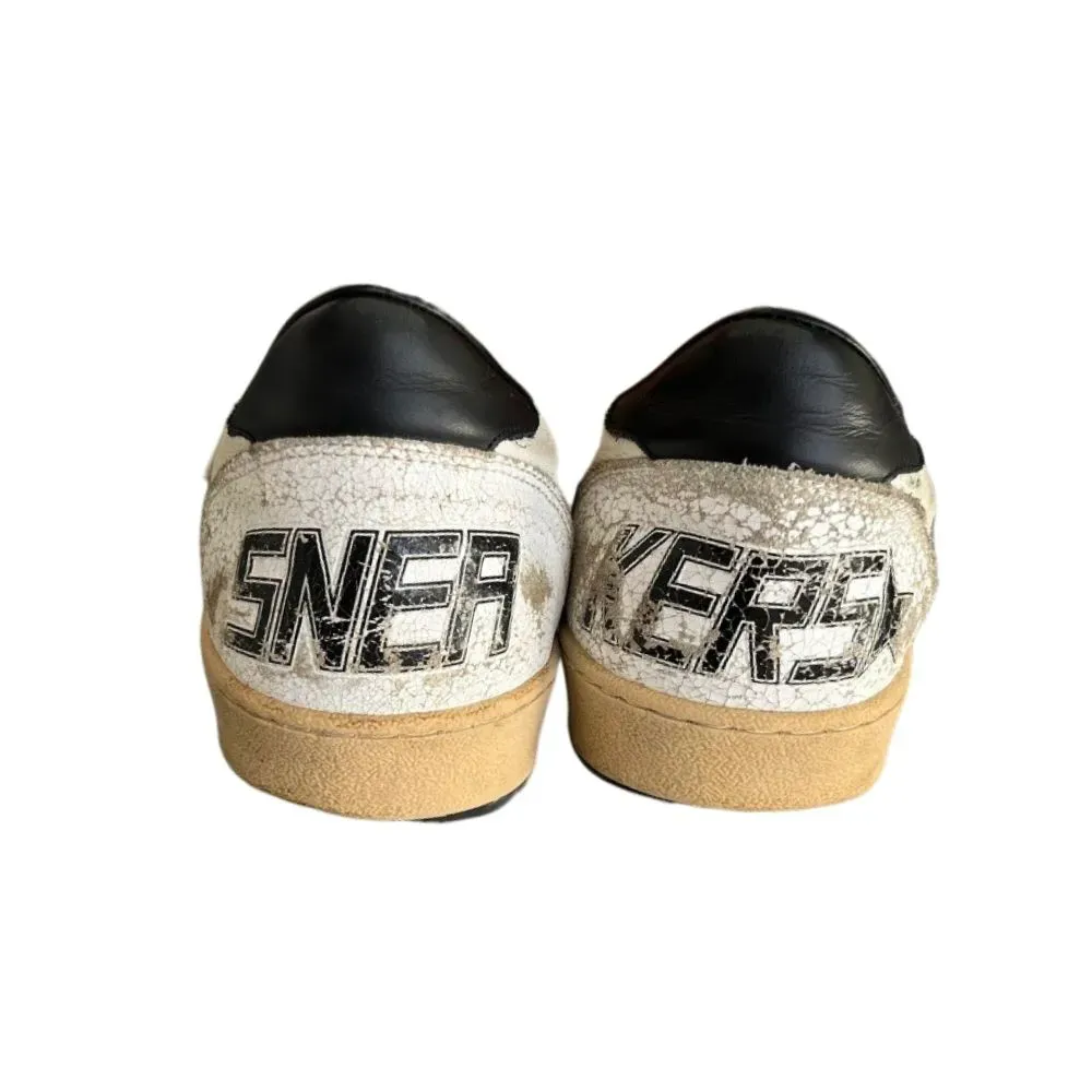 Golden Goose Vintage BallStar Cream Black - Droper