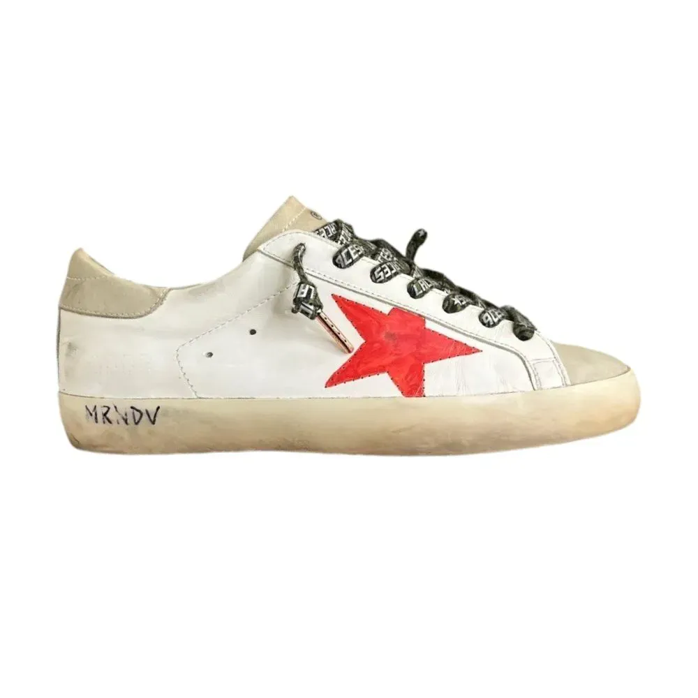 Golden Goose Vintage Superstar Cream Red - Droper