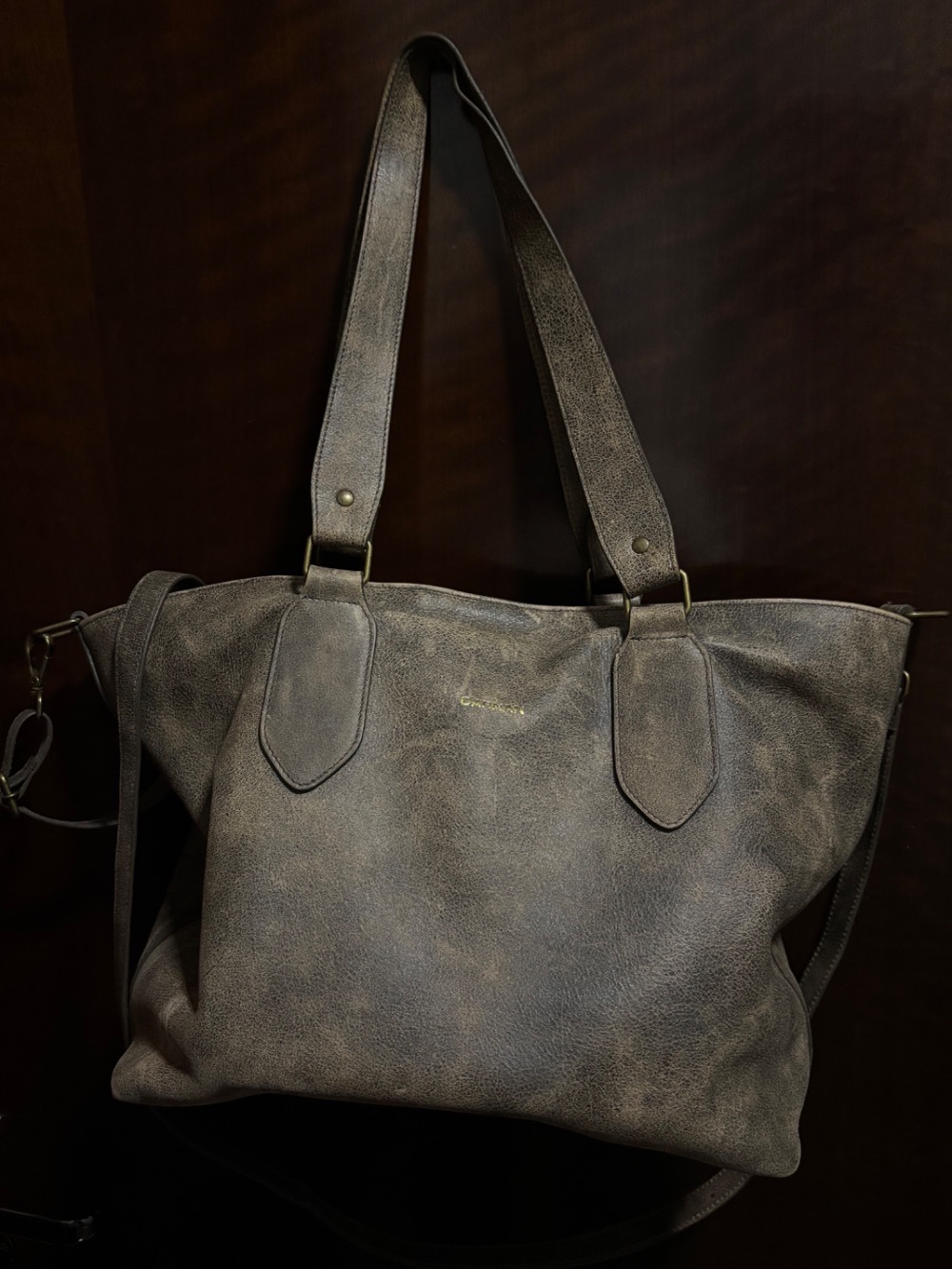 Carnan Satchel Bag - Distressed