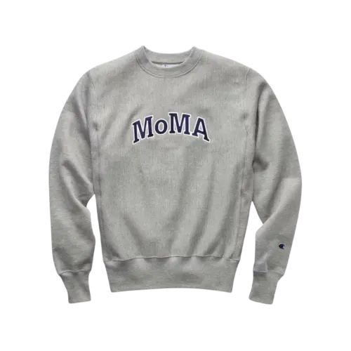 MoMA x Champion Moletom Crewneck Edition Oxford Gray