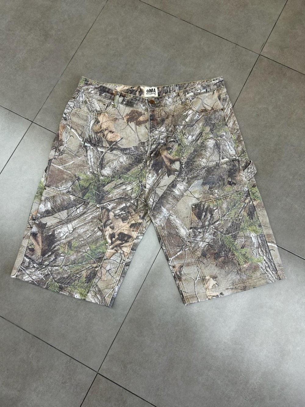 Shorts oMA Studios Double Knee Canvas Realtree — G, Novo