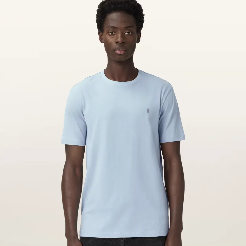 Camiseta AllSaints Brace Ramskull Crew Neck Spinel Blue - Droper