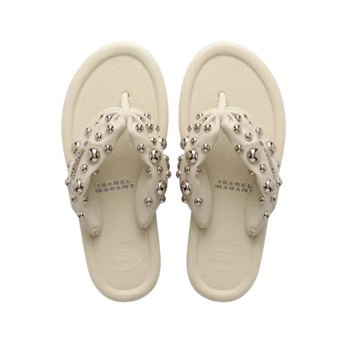 Isabel Marant x Havaianas Chinelo Maxi Puff Beige