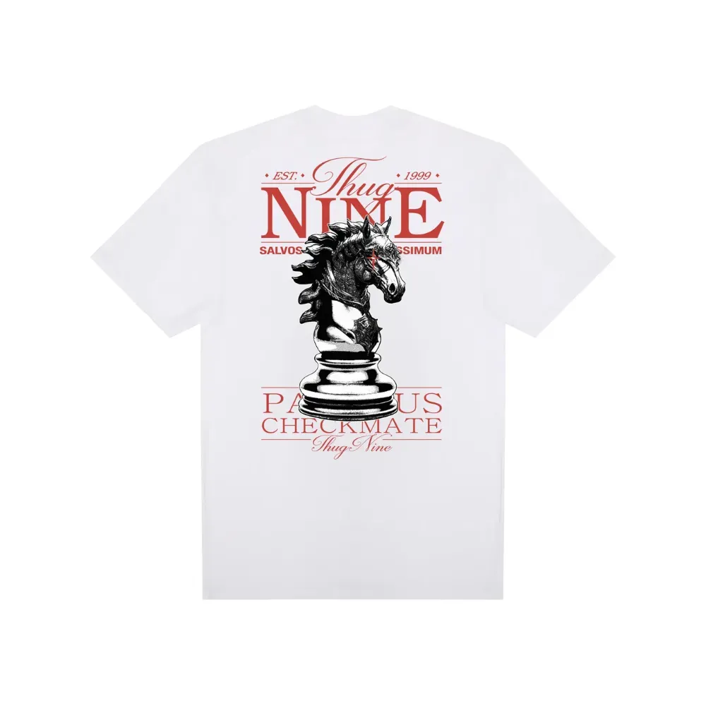 Camiseta Thug Nine Checkmate White - Droper