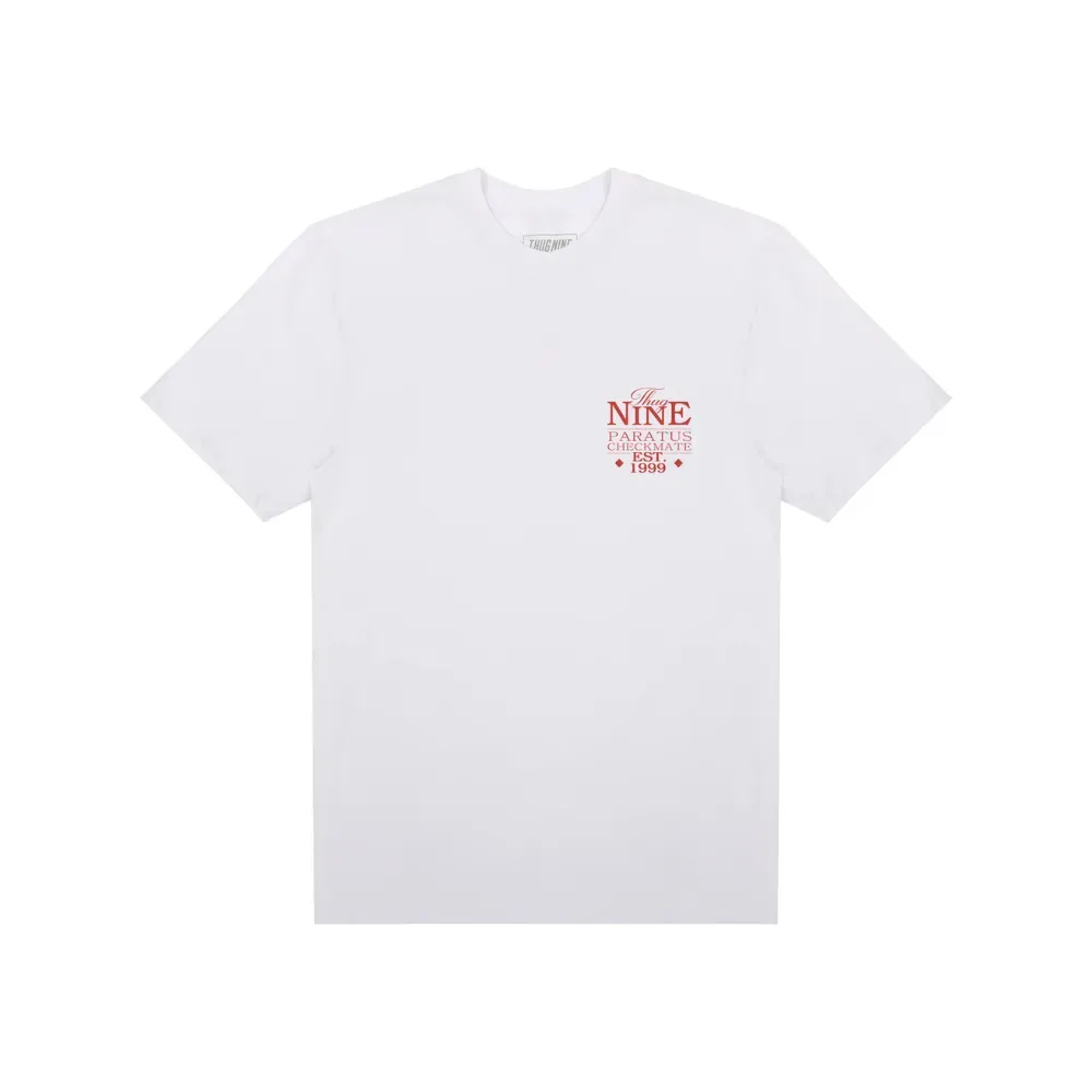 Camiseta Thug Nine Checkmate White - Droper