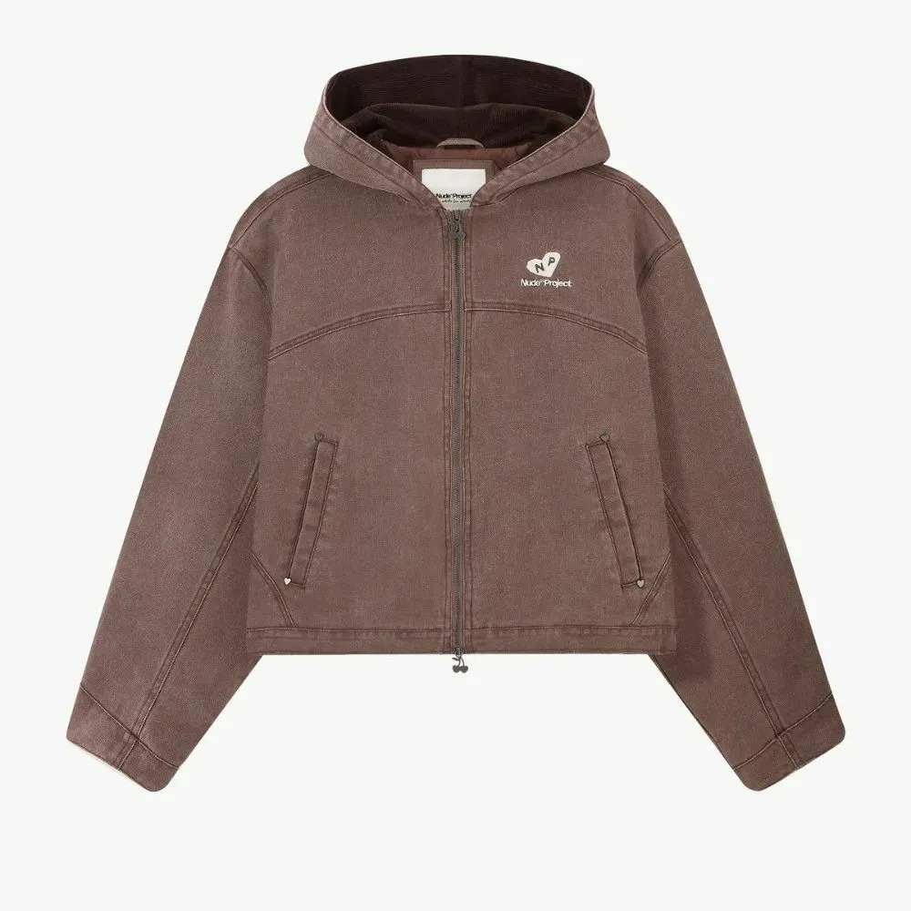 Jaqueta Nude Project Co-Worker Canvas Brown — PP / P / M / G / XG, Novo