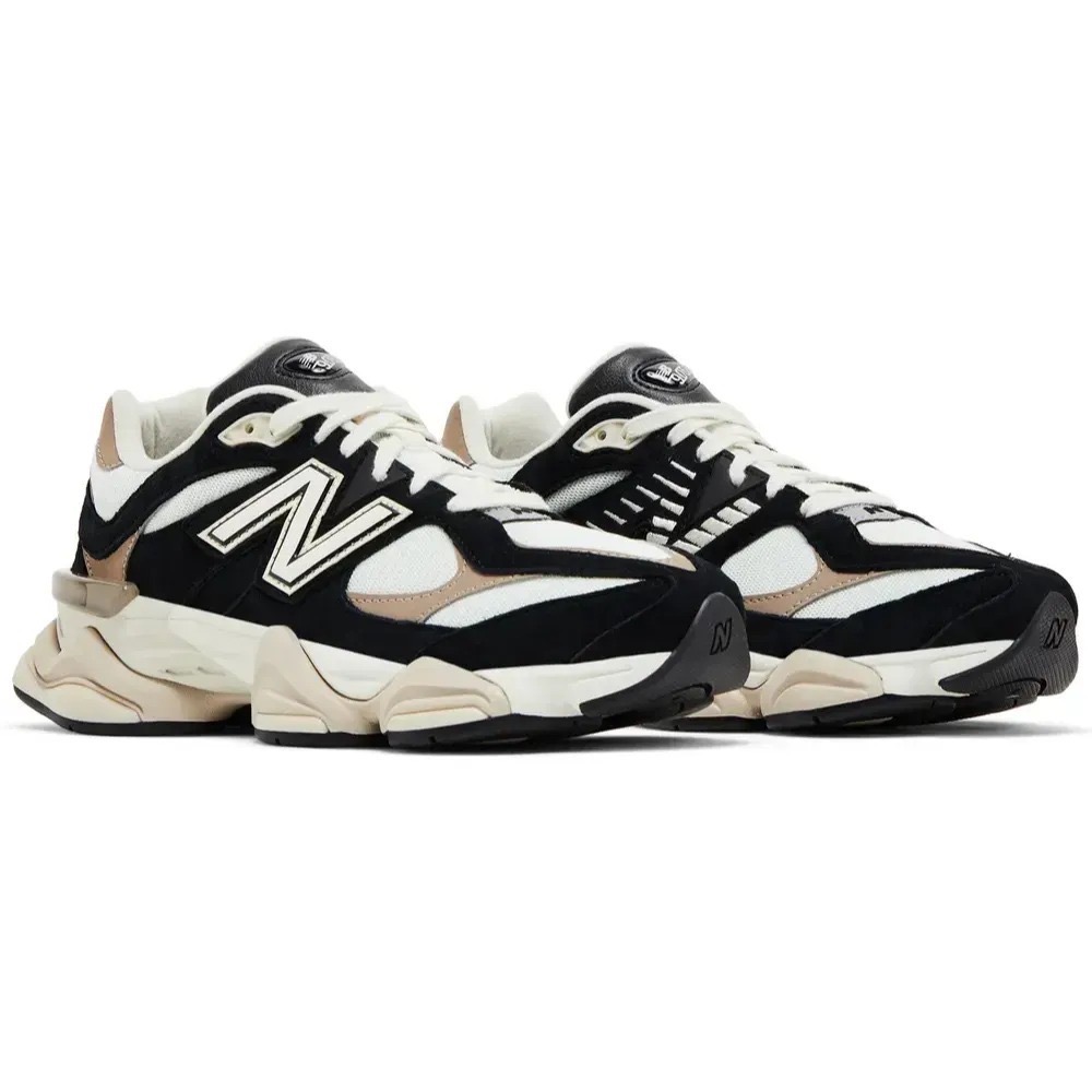 New Balance 9060 Black Beige White — 34.5 / 37.5 / 38 / 39 / 39.5 / 40 / 43 / 43.5, Novo