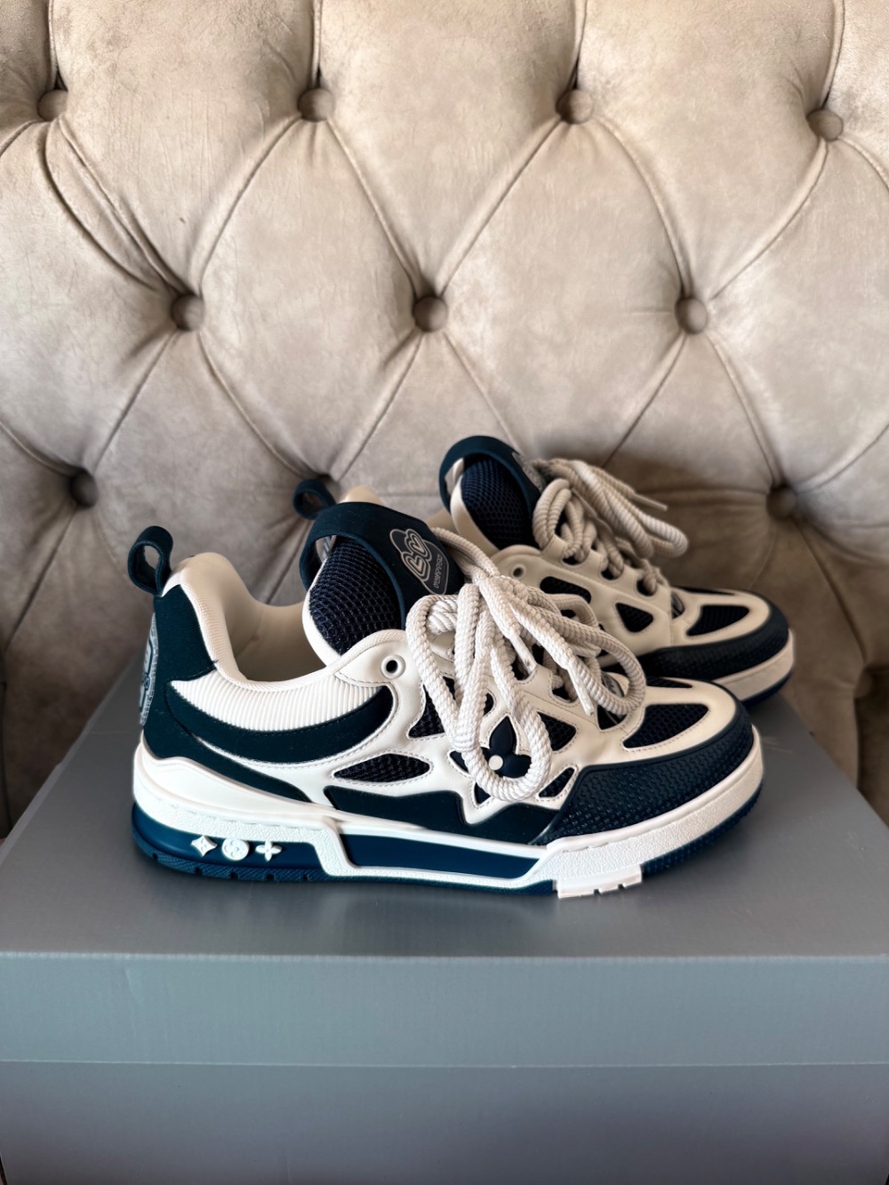 Louis Vuitton LV Skate Sneaker Marine White
