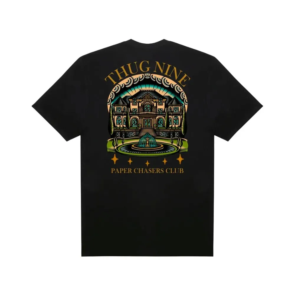 Camiseta Thug Nine The Mansion Black - Droper