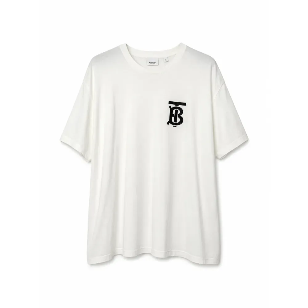 Camiseta Burberry Vintage TB Logo White - Droper