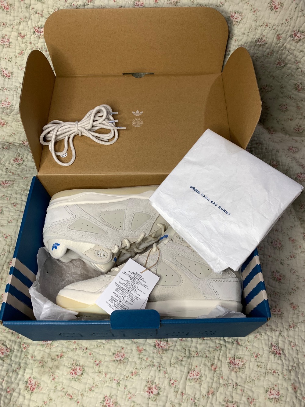 Bad Bunny x adidas BadBo 1.0 Chalk White Talc — 37, Novo