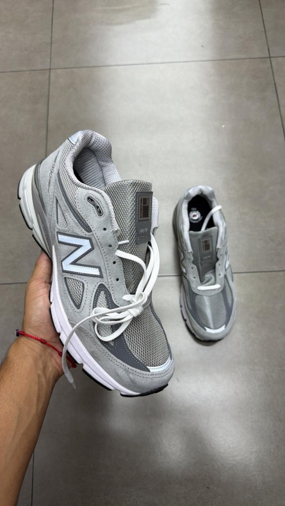 New Balance Made in USA 990v4 Grey White