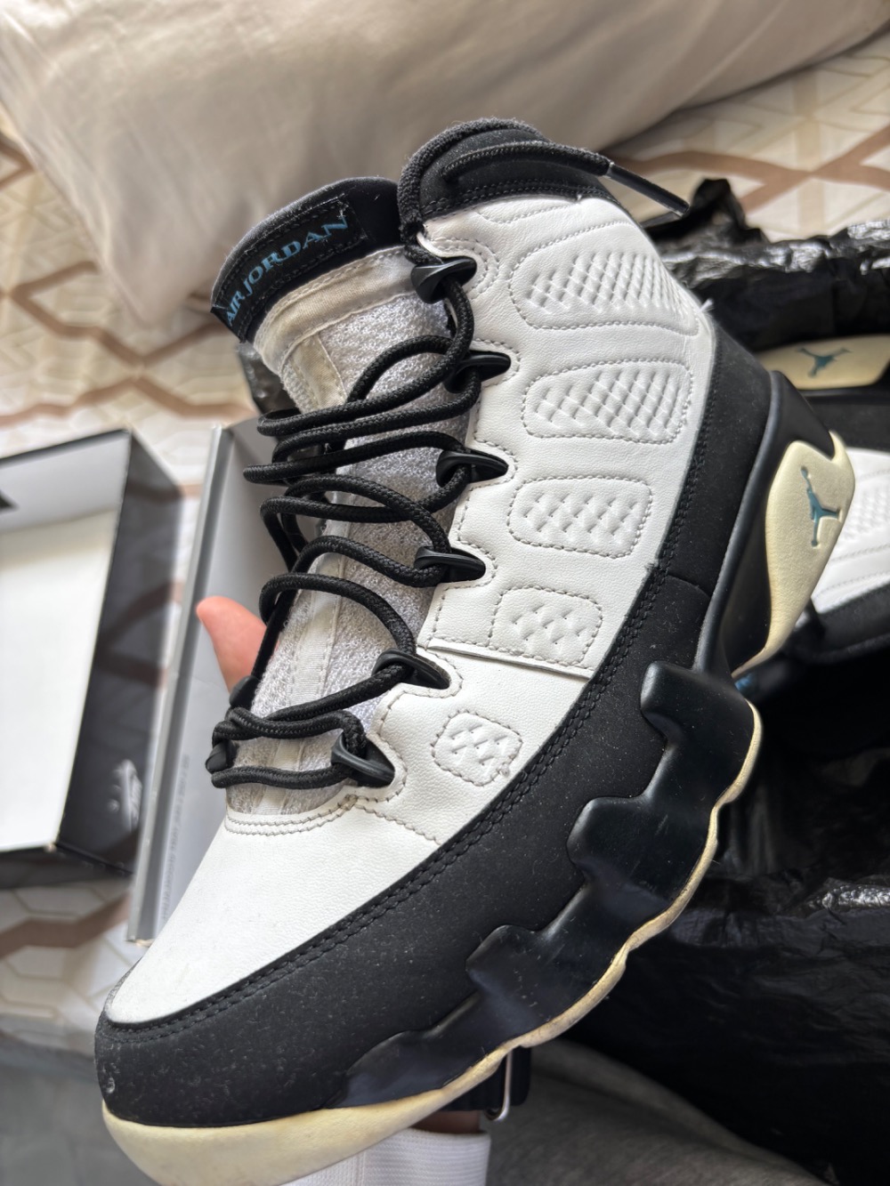 Air Jordan 9 Flint Grey French Blue