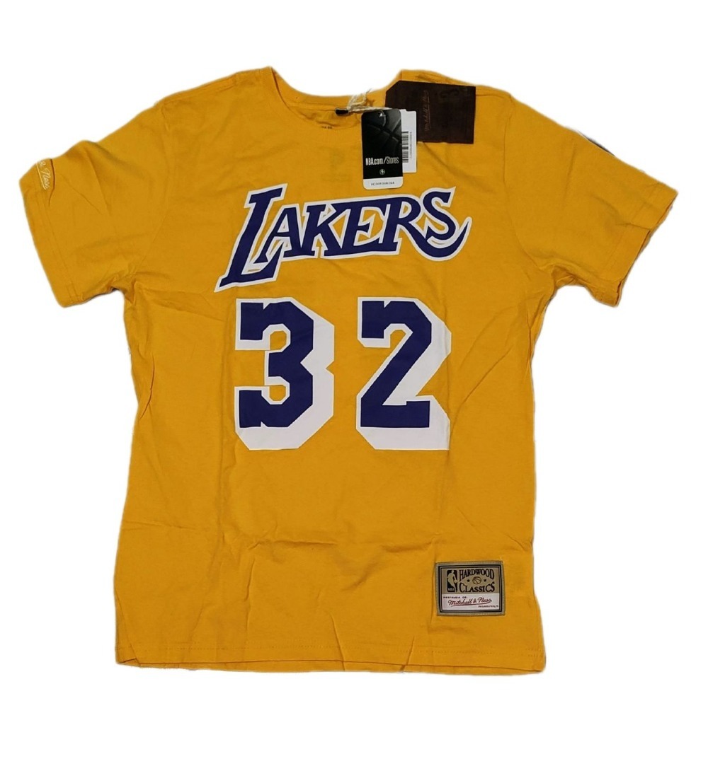 Camisa lakers Amarela nova Mitchell & Ness
