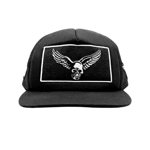 Yungblud x Aerosmith x Chrome Hearts Boné Embroidered Patch Black