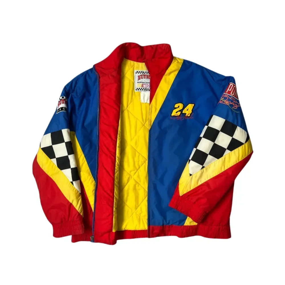 Jaqueta Nascar Vintage Nutmeg Mills Jeff Gordon Blue - Droper