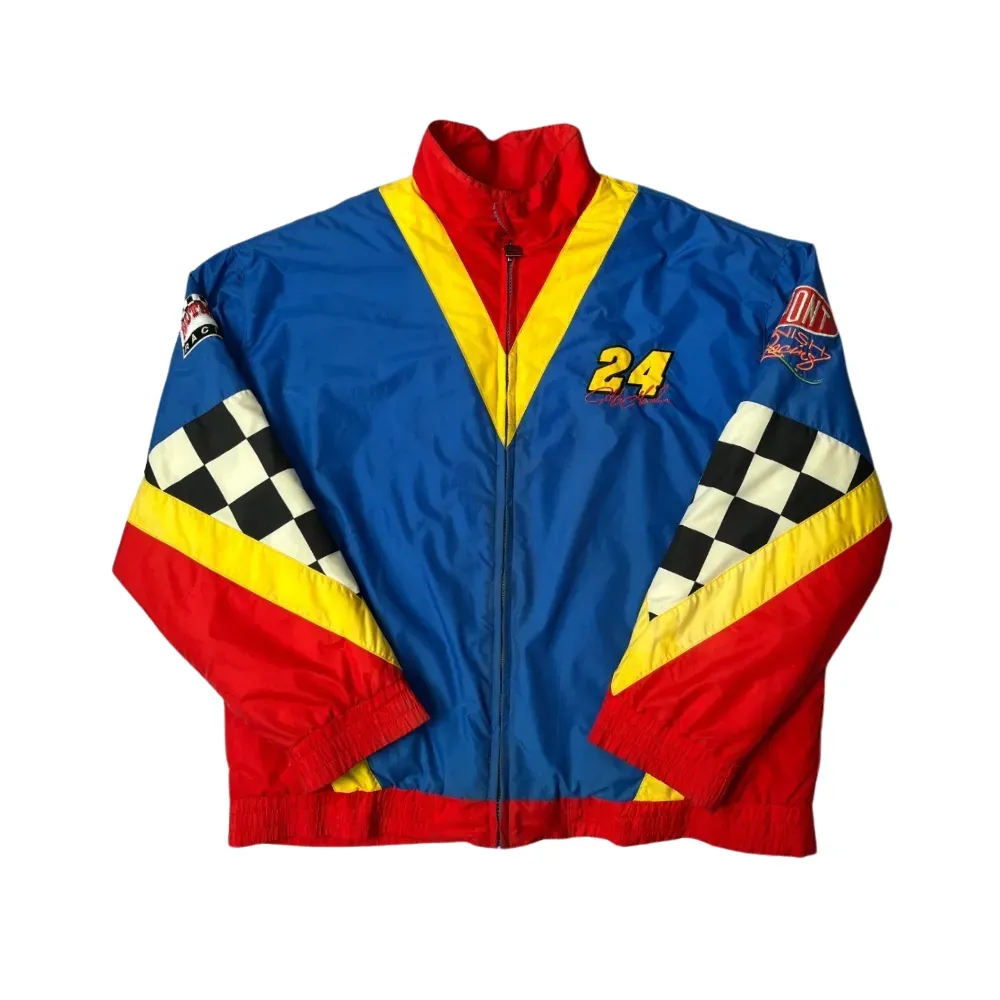 Jaqueta Nascar Vintage Nutmeg Mills Jeff Gordon Blue - Droper