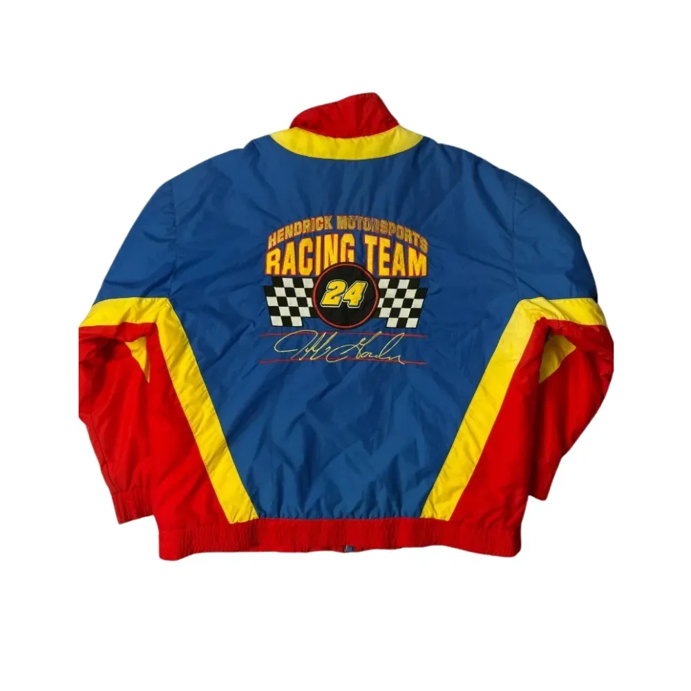 Jaqueta Nascar Vintage Nutmeg Mills Jeff Gordon Blue - Droper