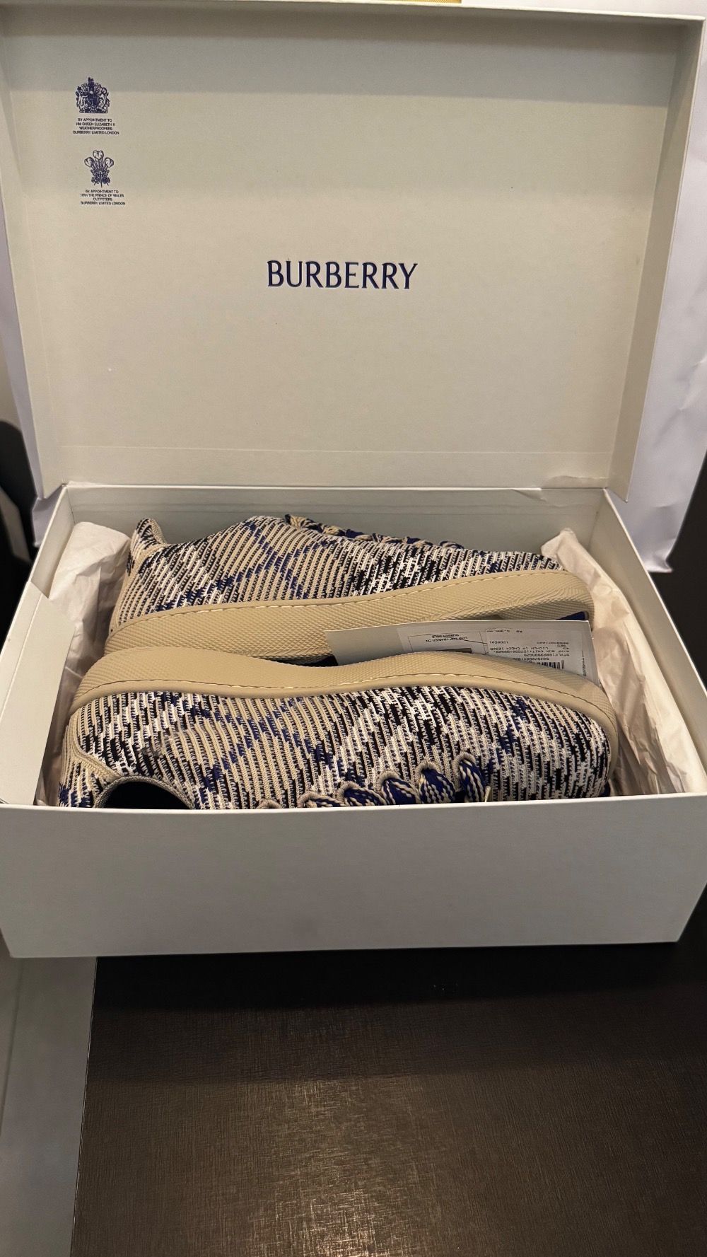 Burberry tênis box xadrez
