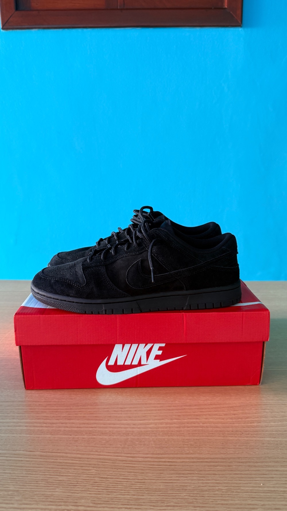 Nike Dunk Low Triple Black — 43, Usado