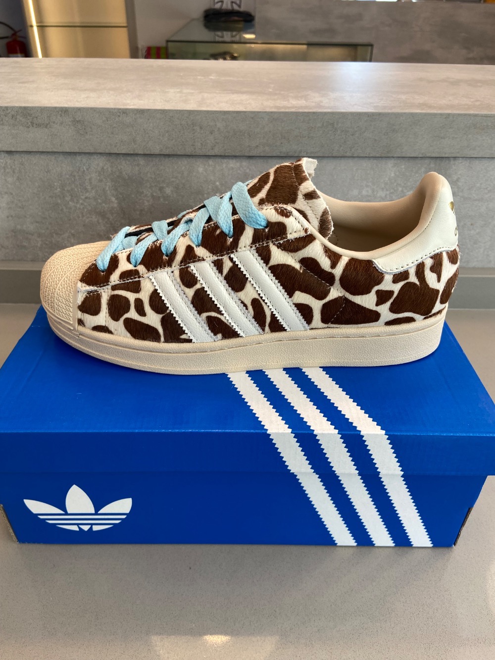 adidas Superstar II Giraffe Crystal Linen Ivory Gold Metallic — 36, Novo