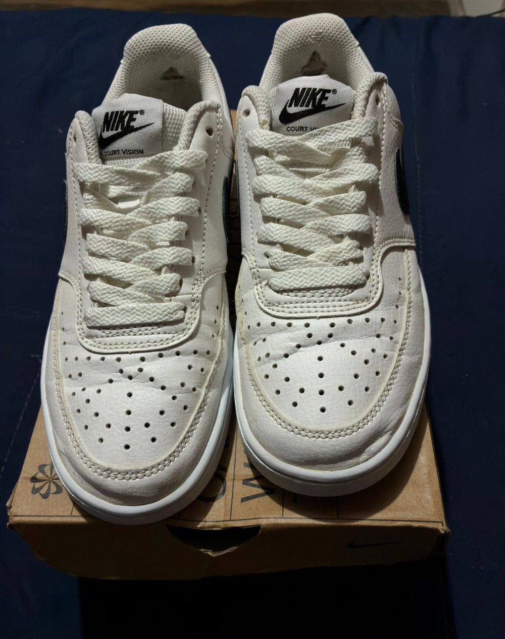 Nike Court Vision Low White Brown