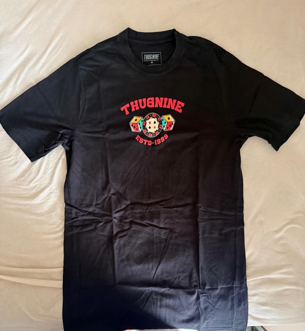 Camiseta Thug Nine Branca Yin Yang