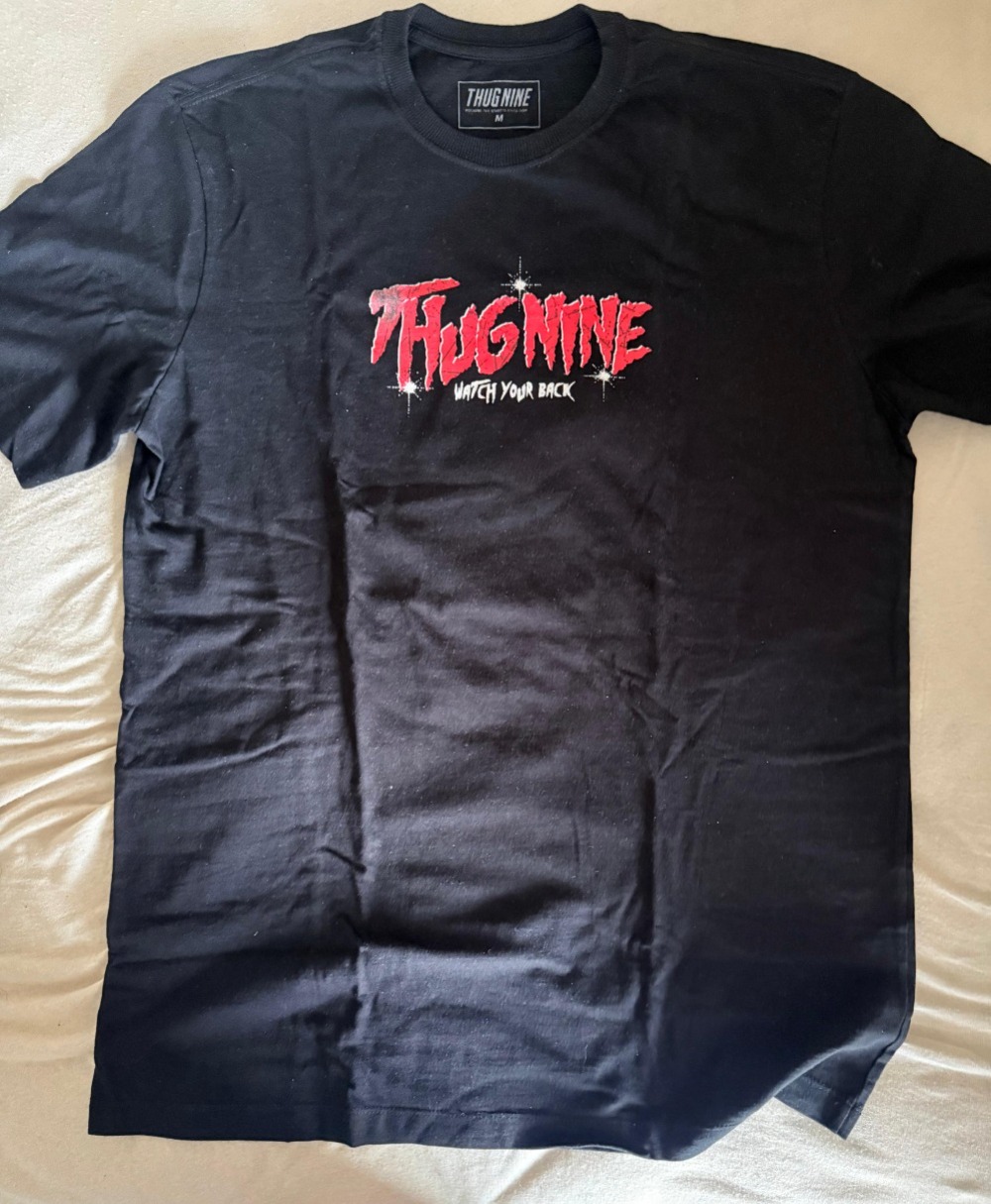 Camiseta preta da Thug Nine