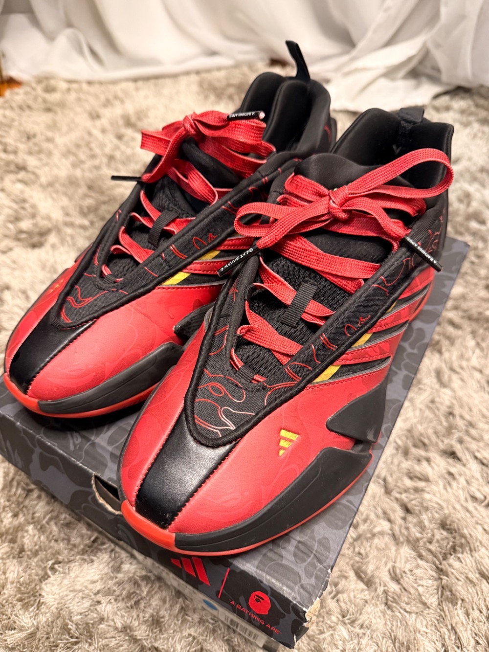 BAPE x adidas Dame 9 Better Scarlet