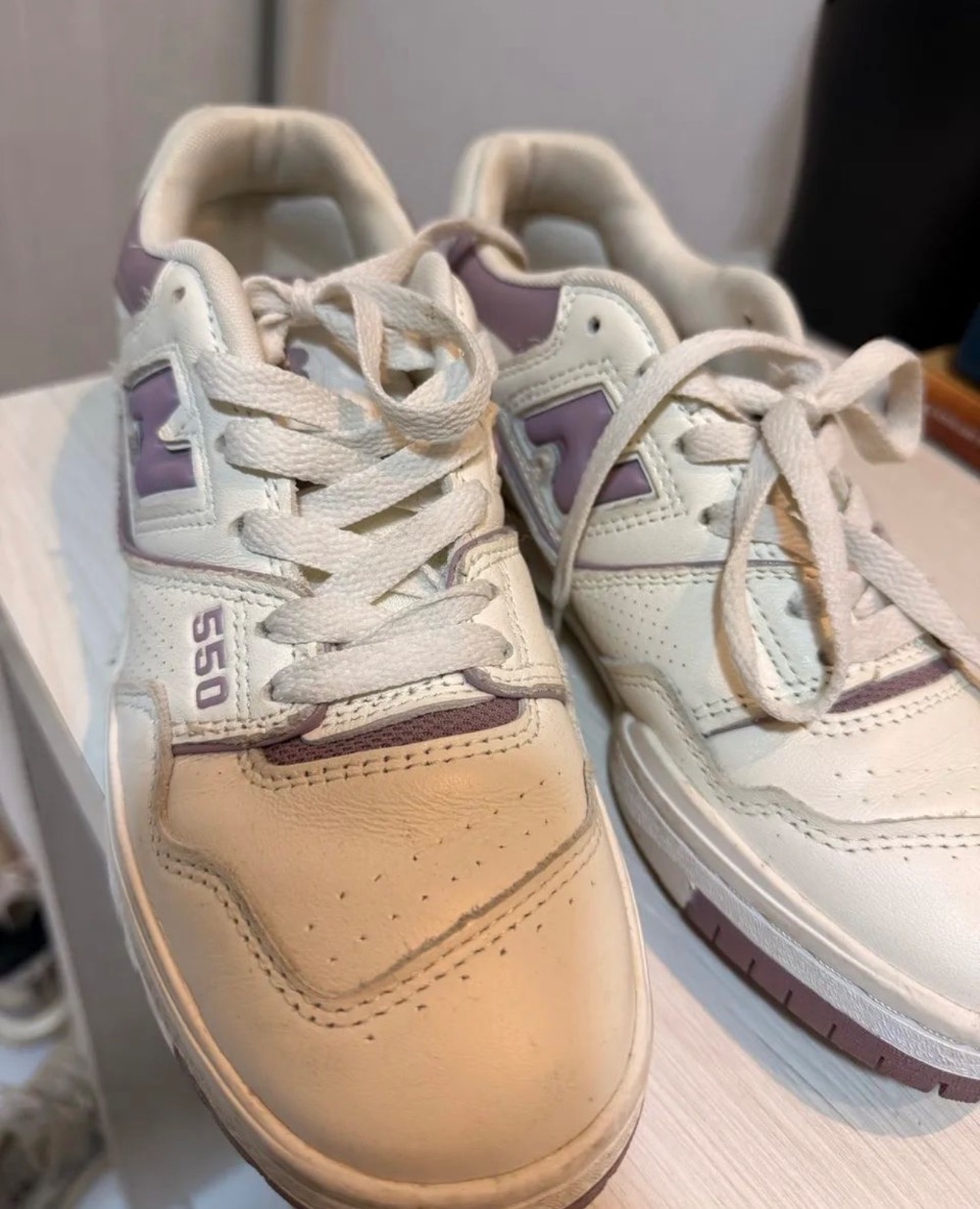 New Balance 550 White Mauve
