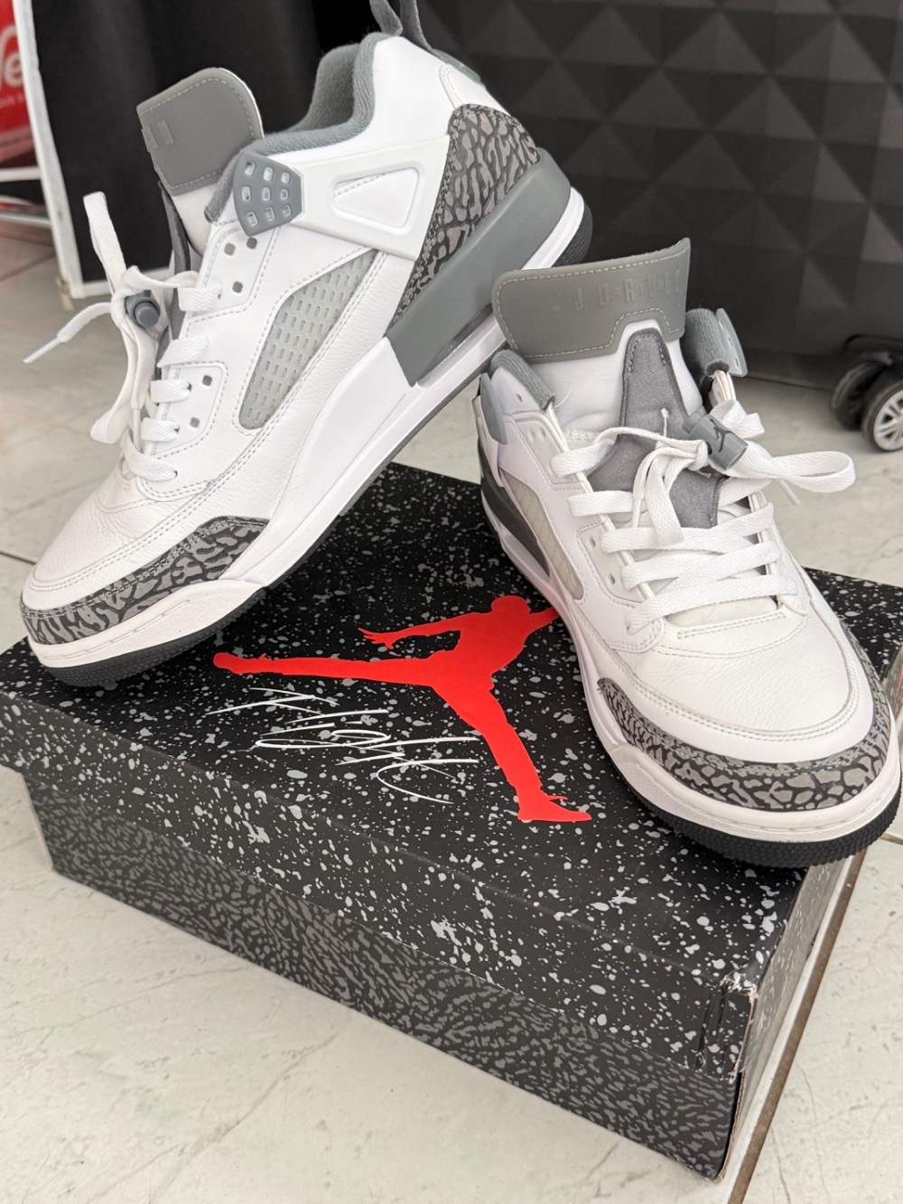Air Jordan Spizike Low White Cool Grey