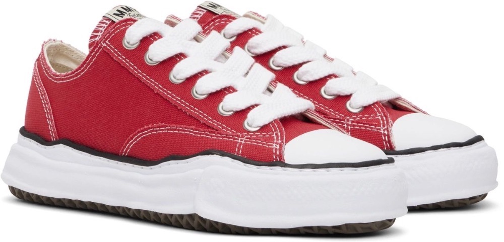 Maison Mihara Yasuhiro Peterson 23 OG Sole Canvas Low Red — 40, Novo