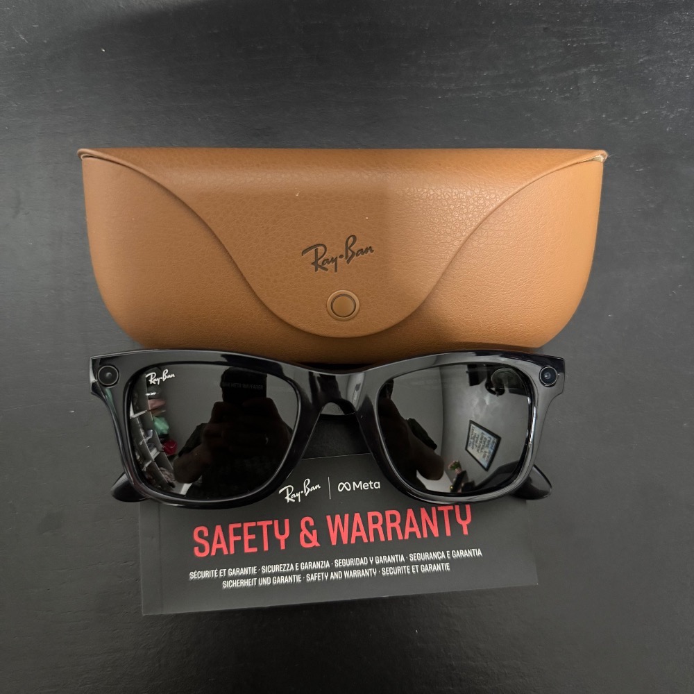 Ray Ban x Meta Óculos Wayfarer Black (Gen 1)
