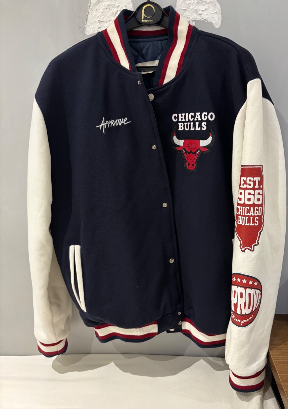 Jaqueta do Chicago Bulls NBA Approve college over