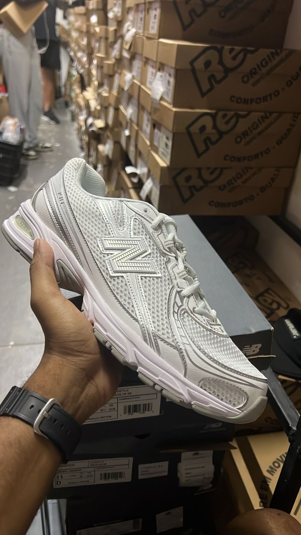 New Balance 740 Silver Metallic White