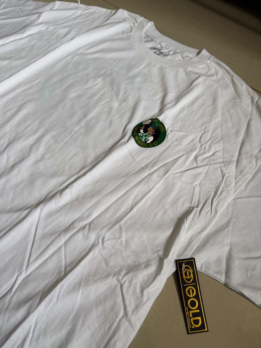 Camiseta Gold Wheels Boston Celtics White