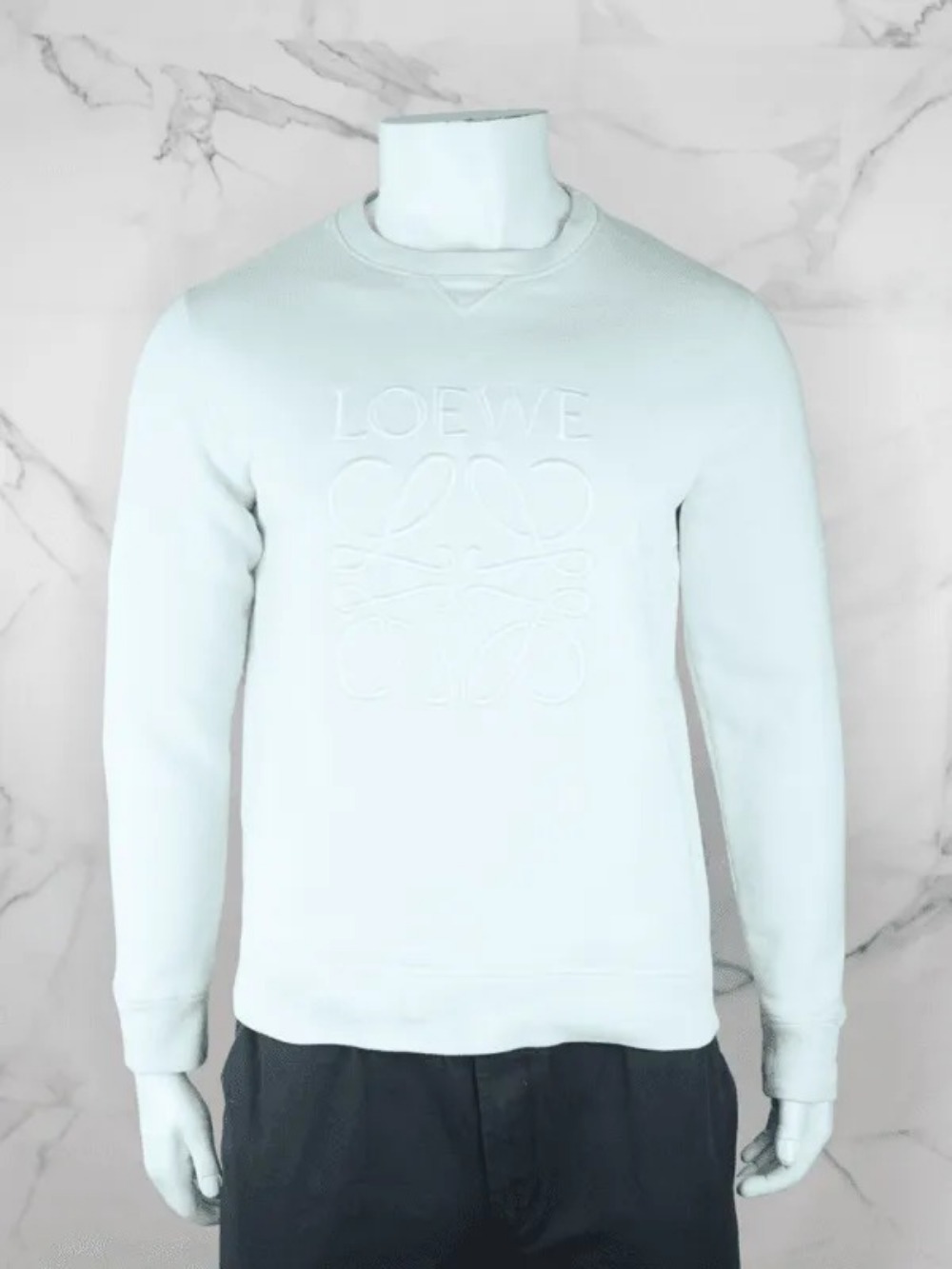 Moletom Loewe Anagram Logo Branco
