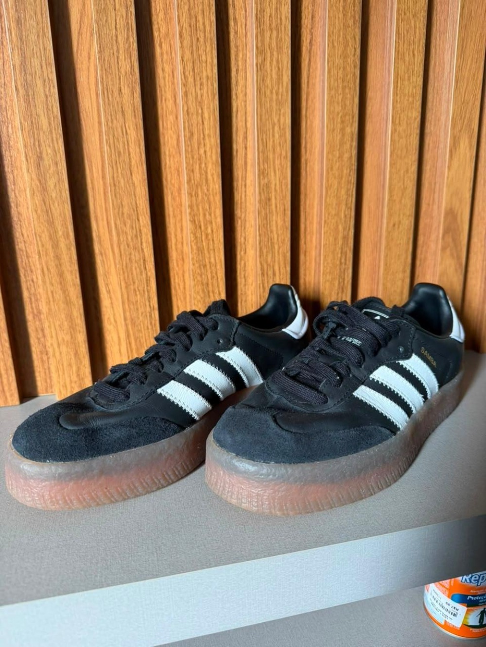 adidas Sambae Core Black Gold Metallic