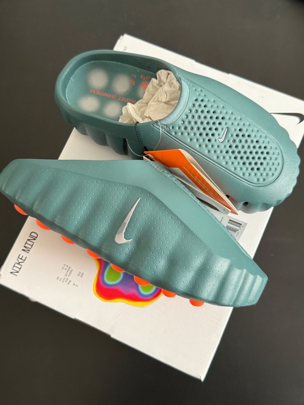 Nike Mind 001 Slide Mineral Slate — 38, Novo