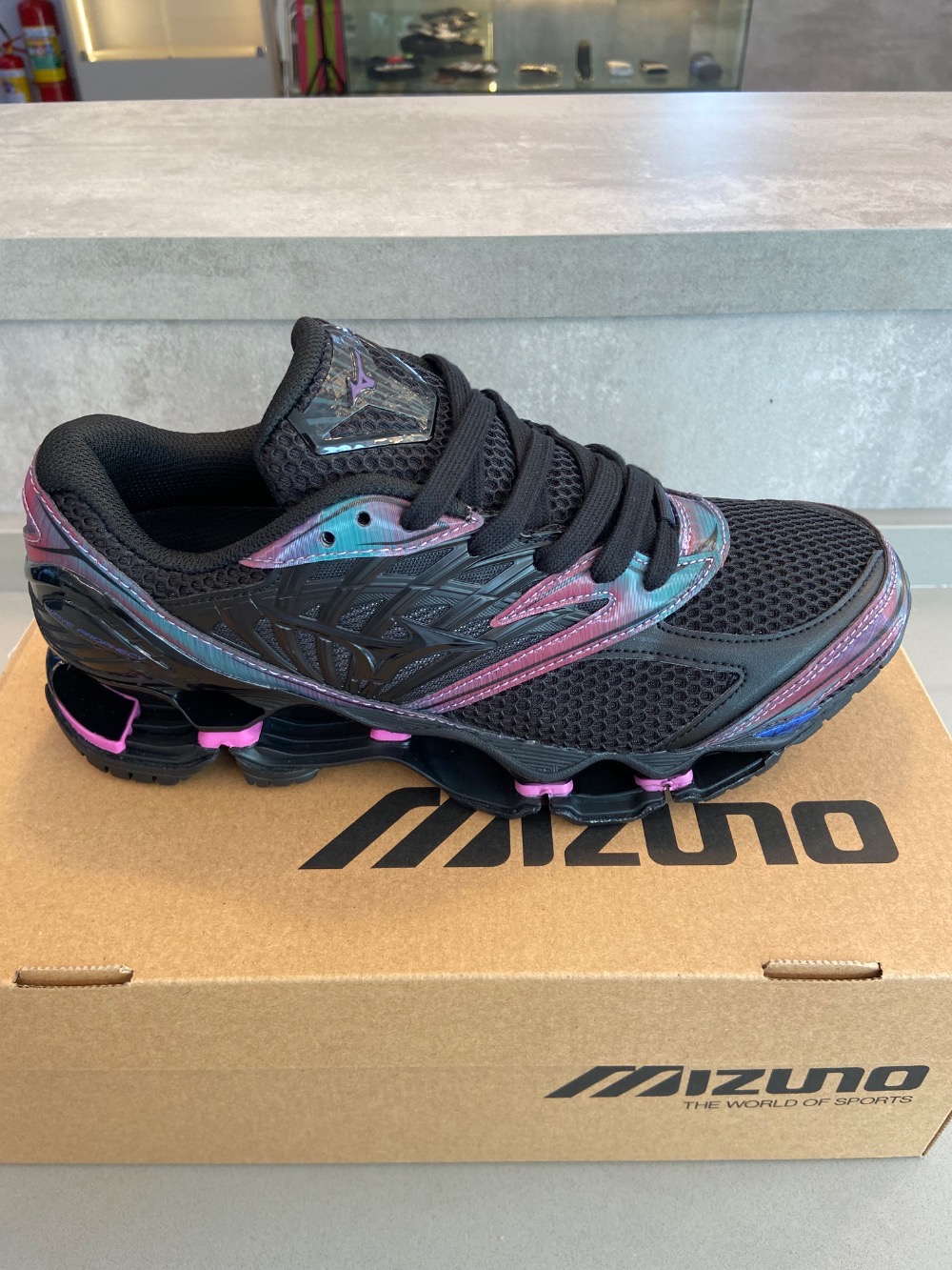 Mizuno Wave Prophecy LS Indigo Black Cattleya Orchid