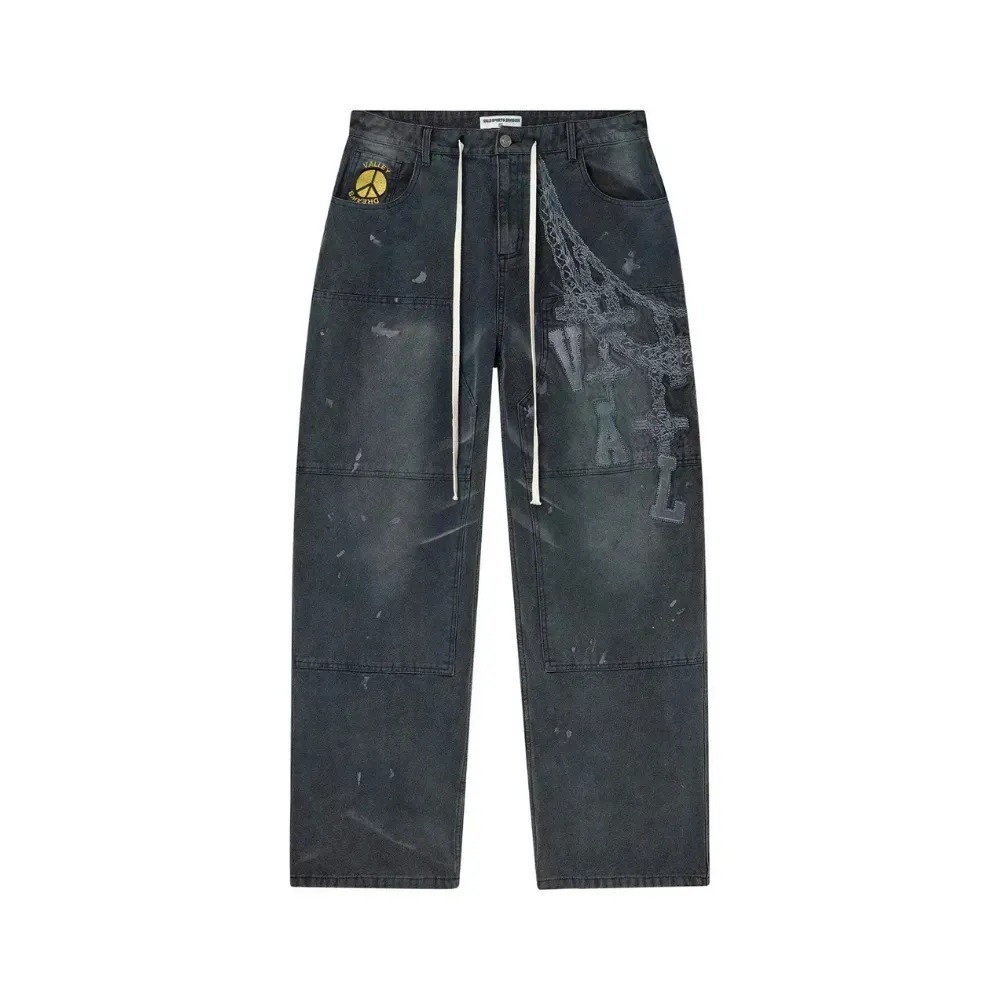 Calça Vale Lives Forever Chain Painters Asphalt — 42, Novo