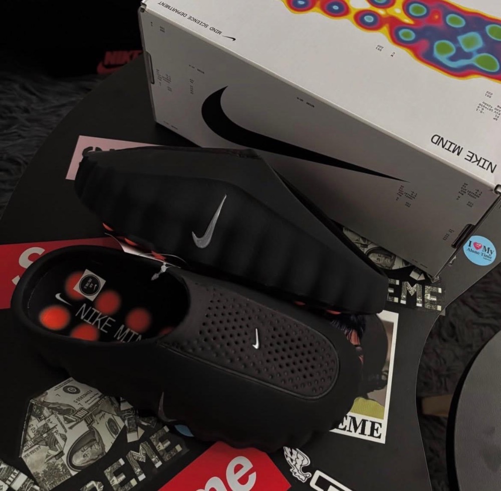 Nike Mind 001 Slide Black Chrome — 42, Novo