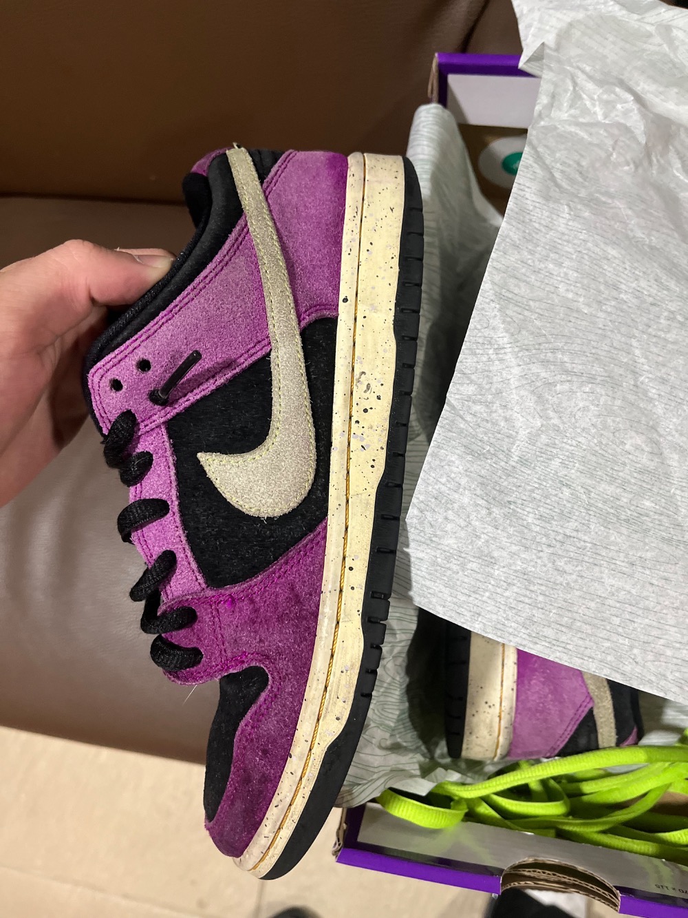 Nike SB Dunk Low Pro Red Plum — 39.5, Usado