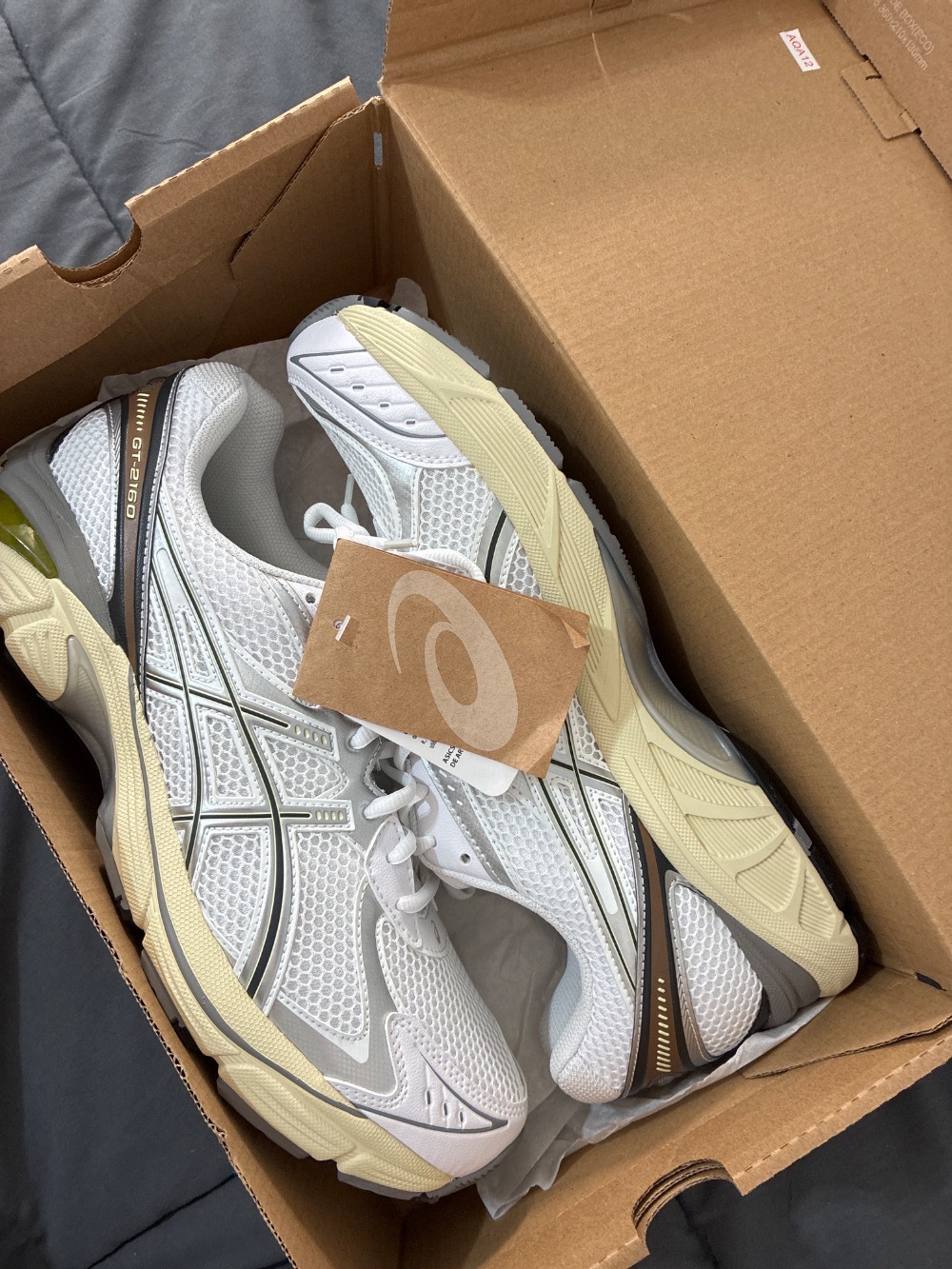 Asics GT-2160 White Soft Yellow — 44, Novo