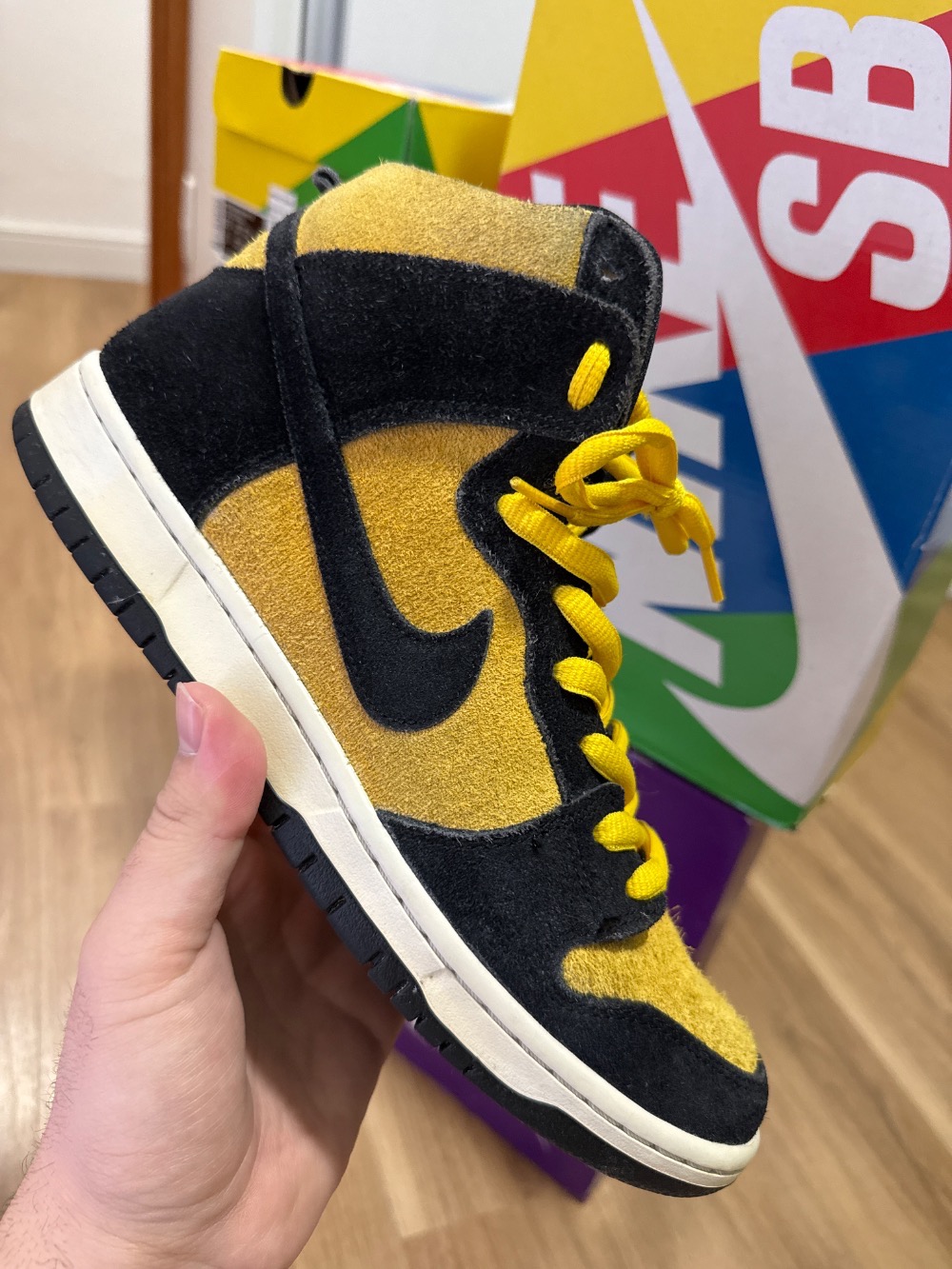 Nike SB Dunk High Pro Maize and Black
