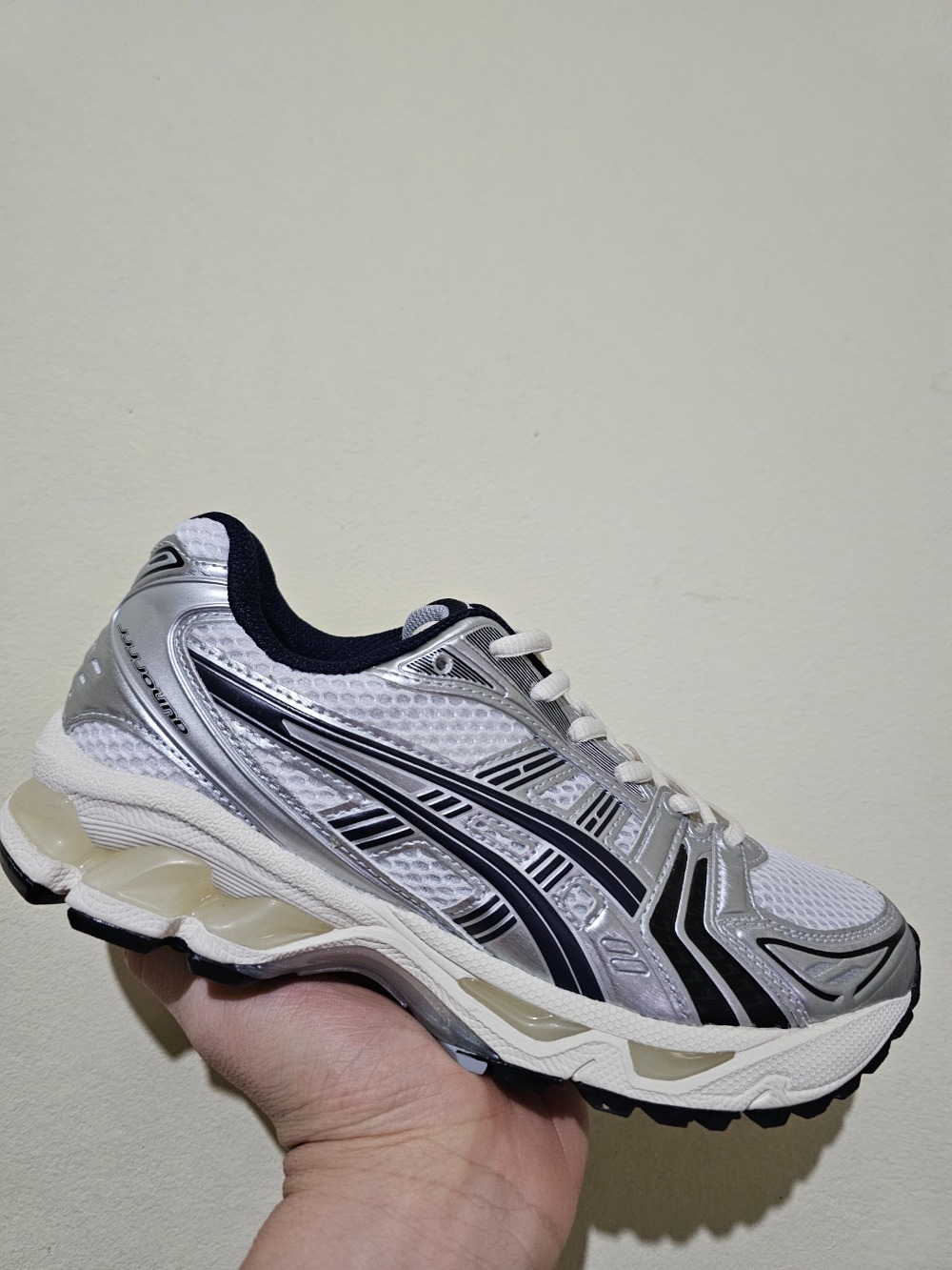 JJJJound x Asics Gel-Kayano 14 White Navy