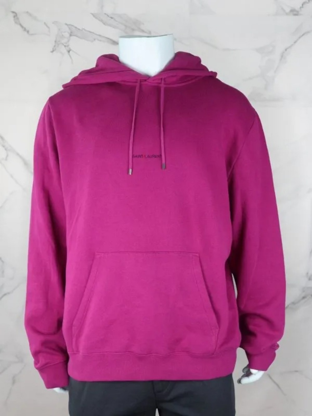 Moletom Yves Saint Laurent Logo Rosa