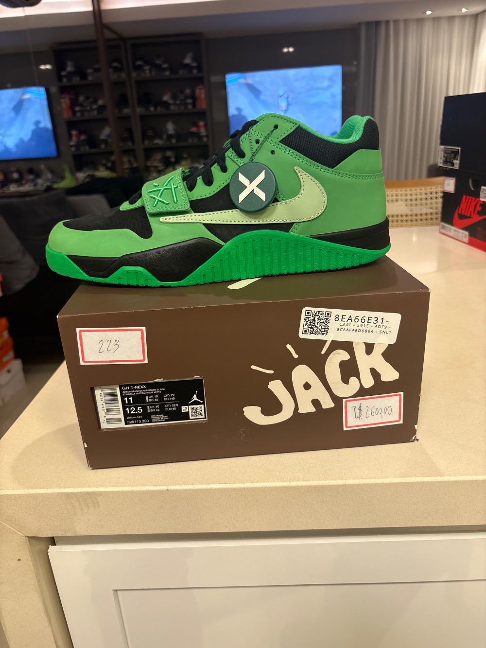 Travis Scott x Jordan Jumpman Jack TR Green Spark