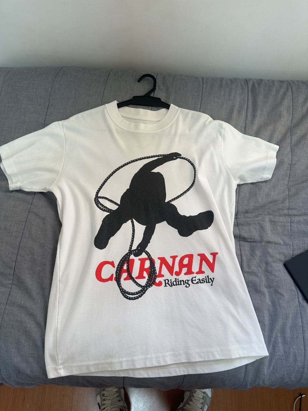 Camiseta carnan branca oversized